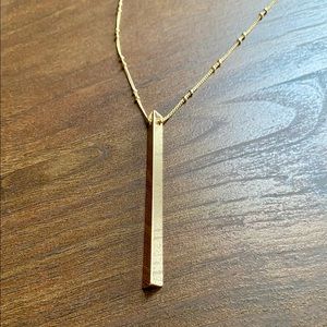 Gold bar necklace